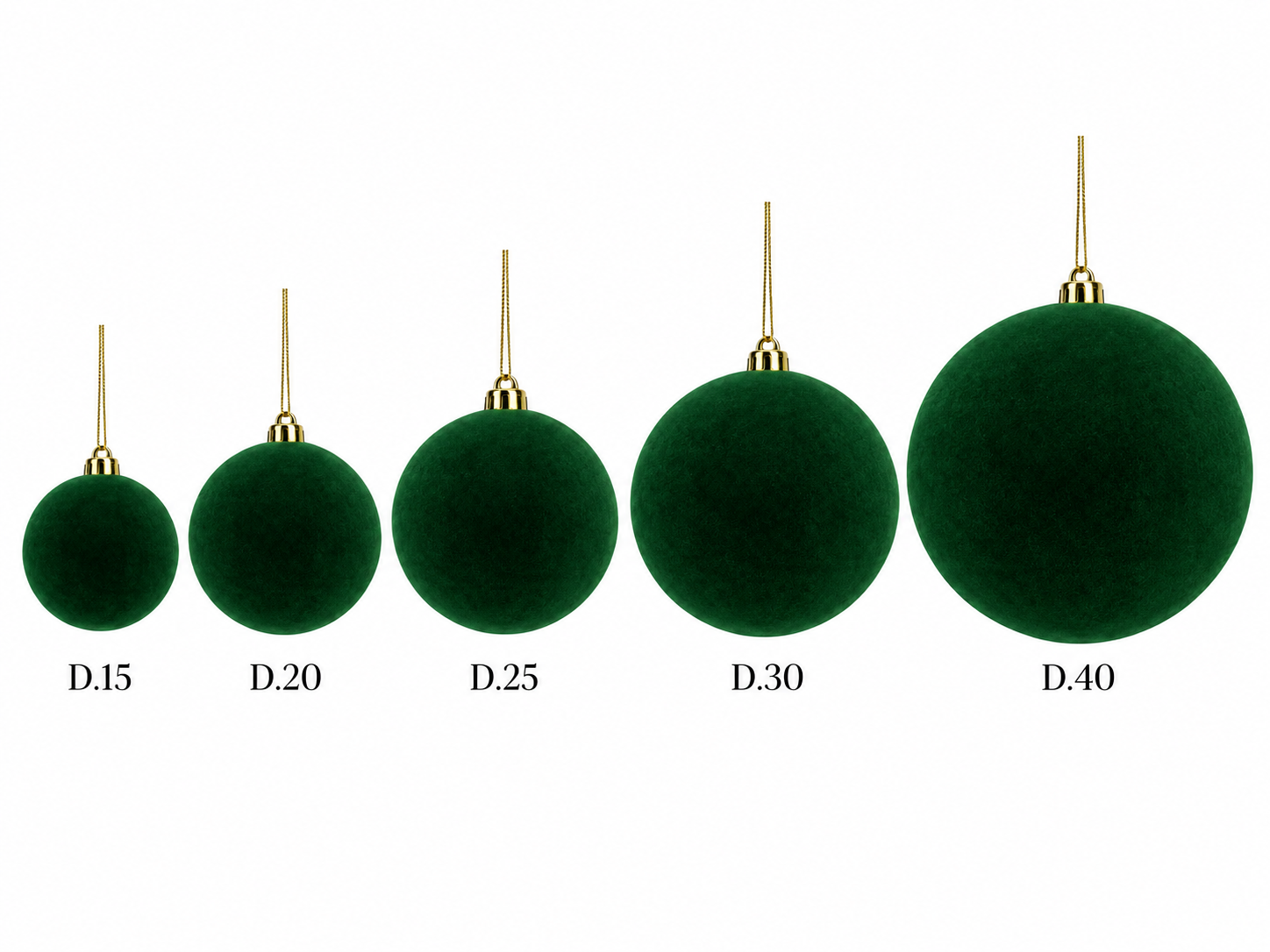 Xmas. Box Sfera Velluto D.20cm - Green