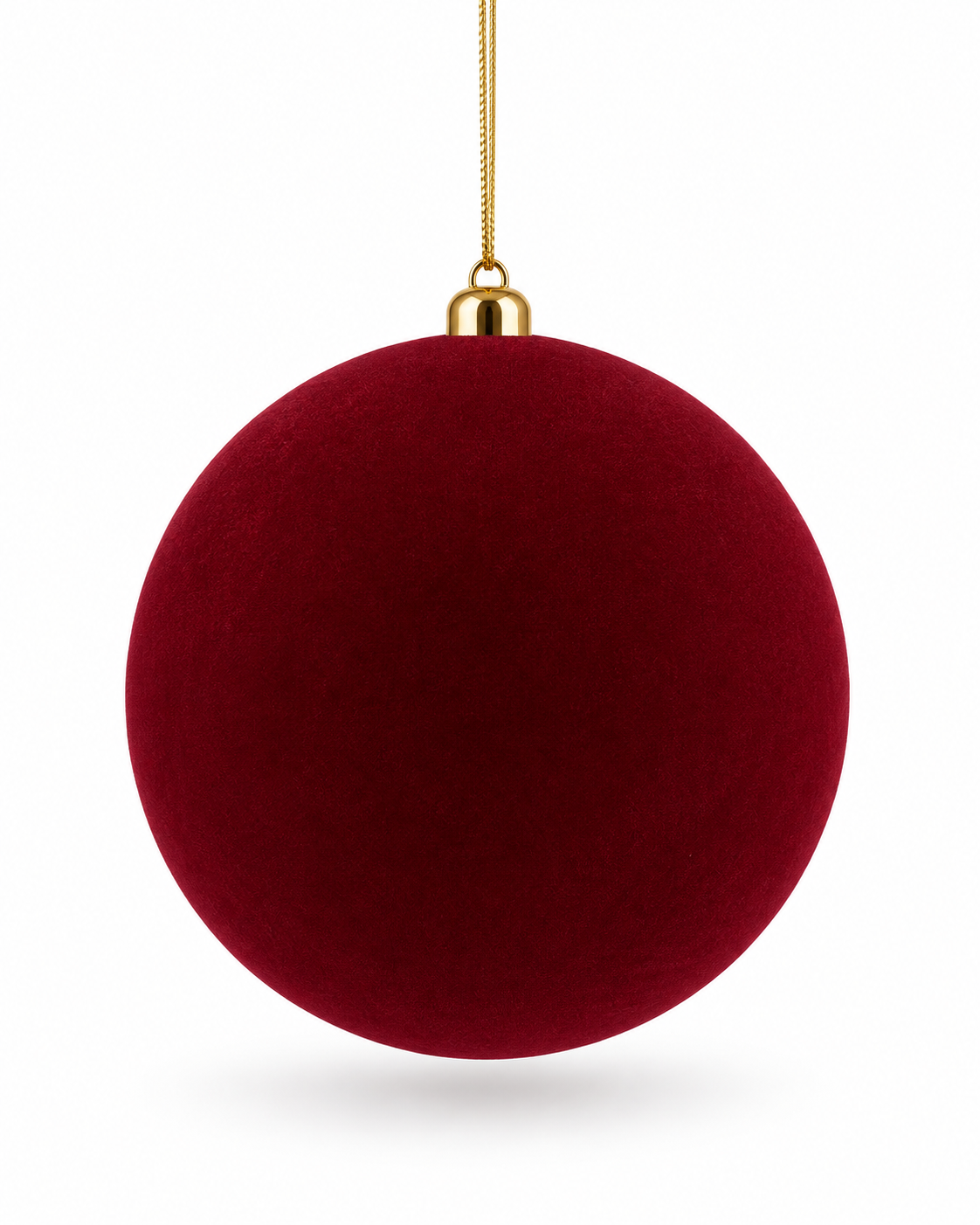 Xmas. Box Sfera Velluto D.40cm - Bordeaux