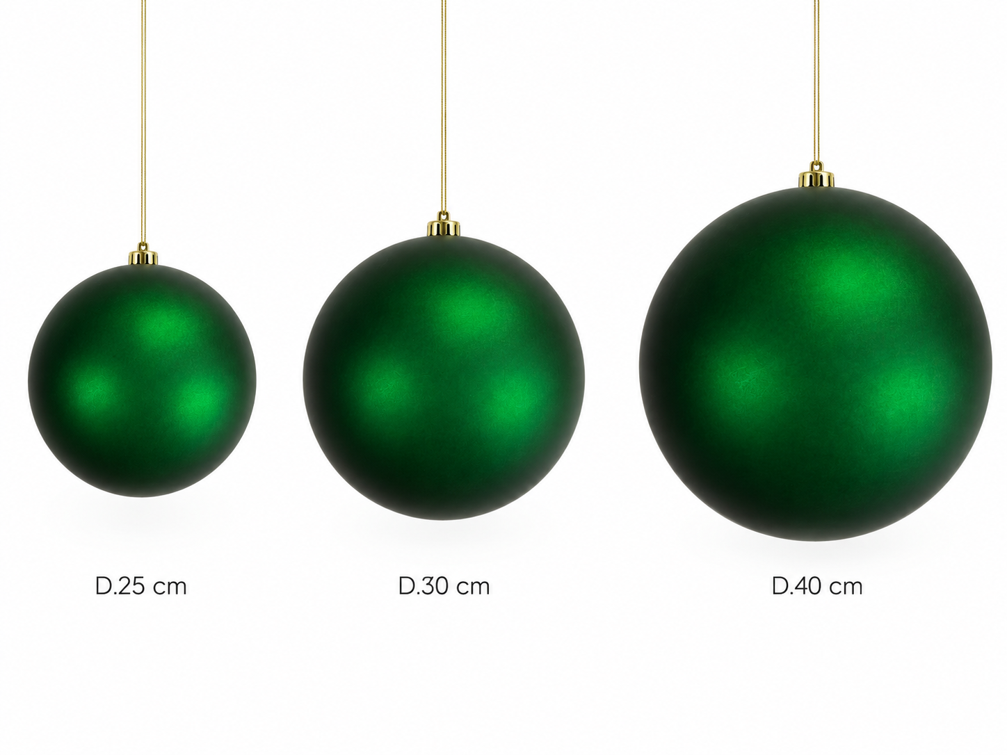 Xmas. Box Sfera Plastica D.30cm - Bright Green