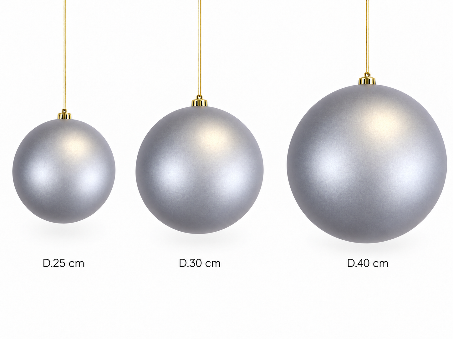 Xmas. Box Sfera Plastica D.40cm - L. Sky Blue