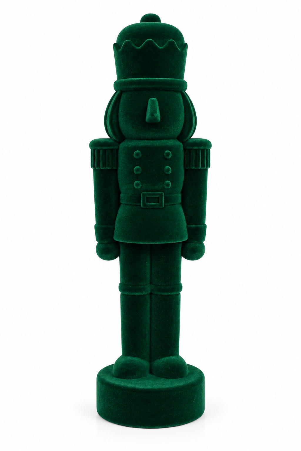 Xmas. Soldatino Schiaccianoci Velluto 31cm - Green
