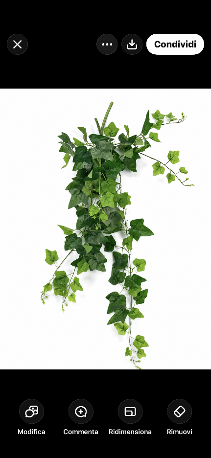 Art. Cadente Foglie 90cm Ivy Green