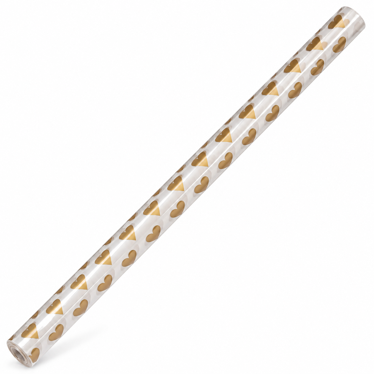 Xmas. Rotolo Bob. 1x25m Stampa Cuore Oro