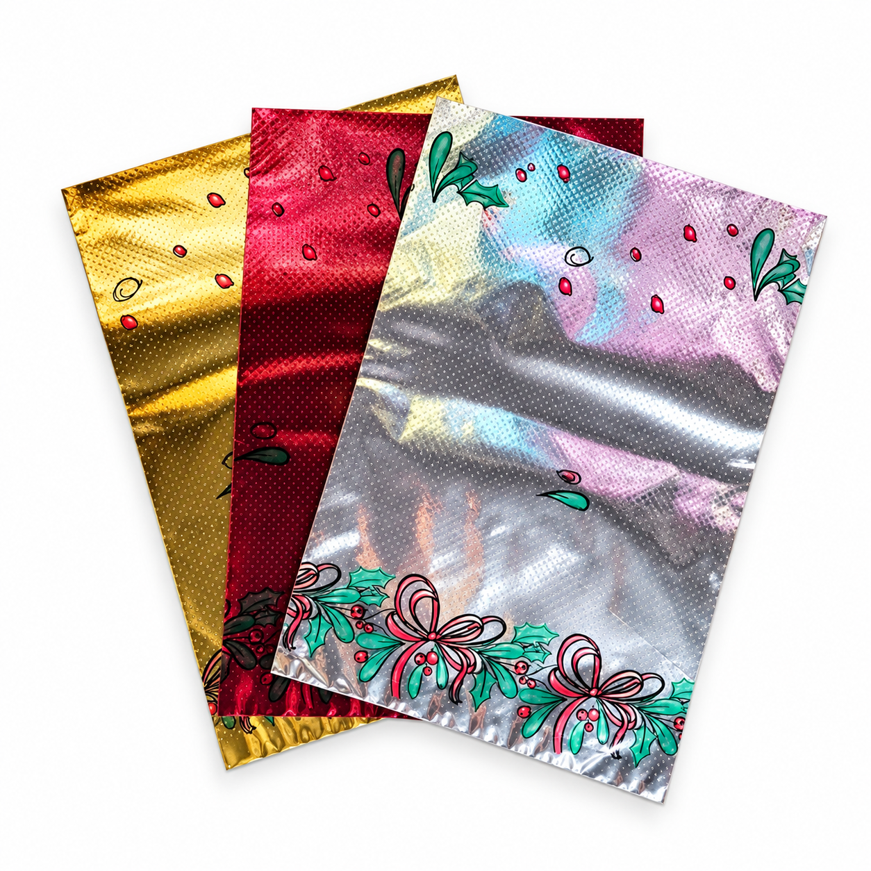 Xmas. Buste Vischio 40x60cm Mix Colors - 50pz