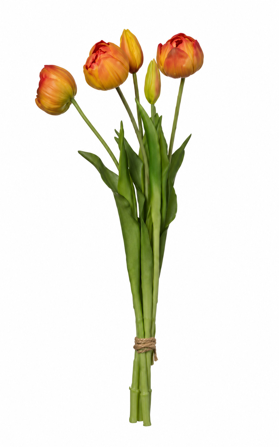 Art. Mazzo Tulipani X5 Cm18x43 Orange