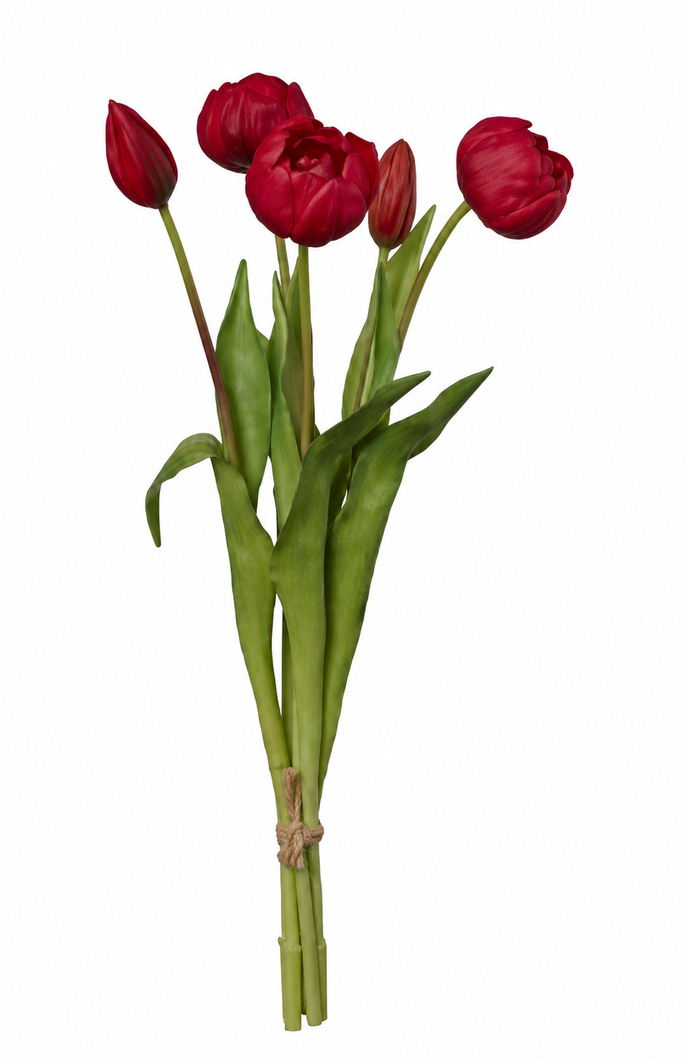 Art. Mazzo Tulipani X5 Cm18x43 Red