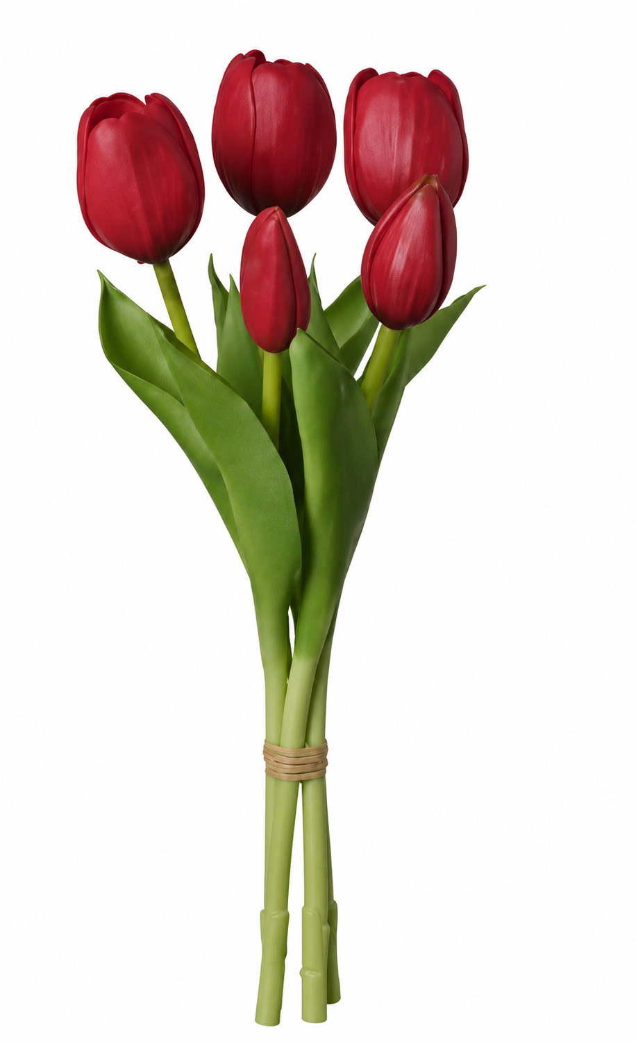 Art. Mazzo Tulipano X5 Cm12x12x28 Red