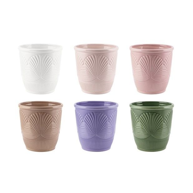 Vasi Ceramica. Orchidea D13 H14cm - Mix Colors