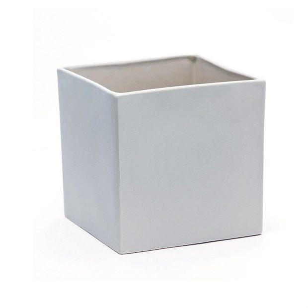 Vasi Ceramica. Cubo Tortora 24x24x24cm