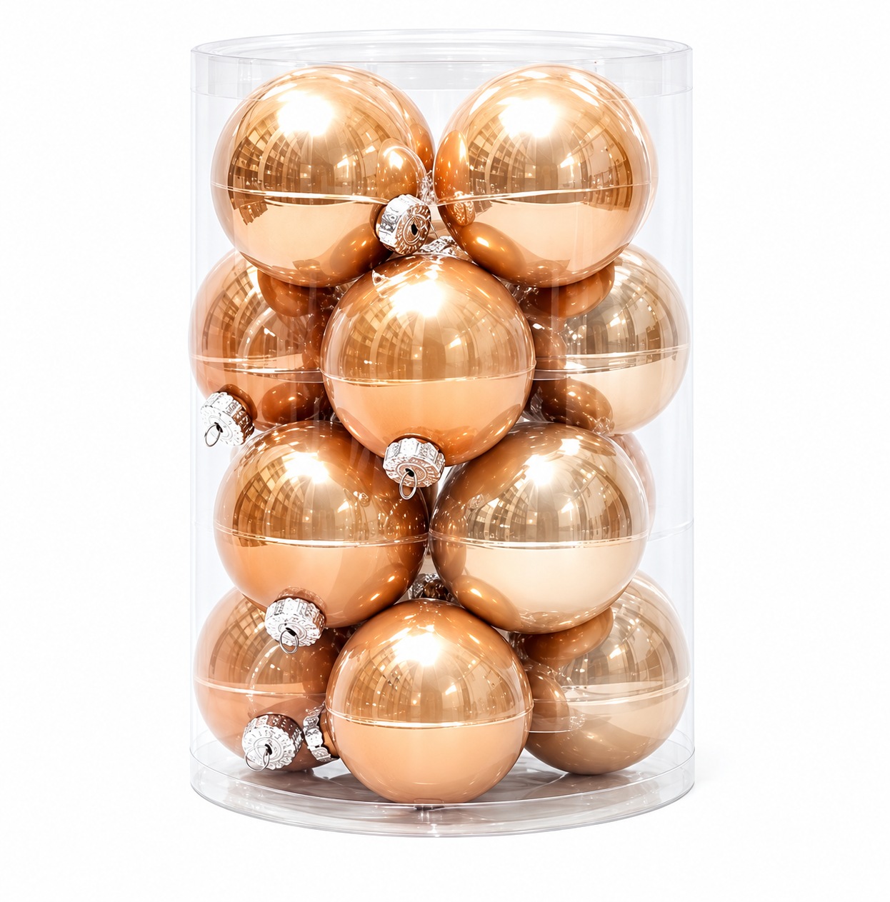 Xmas. Box 16 Sfere Vetro D.8cm - Ramage