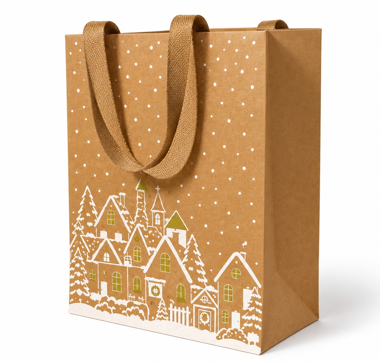 Xmas. Buste Sylvestre 18x10h23cm 10pz - Natural