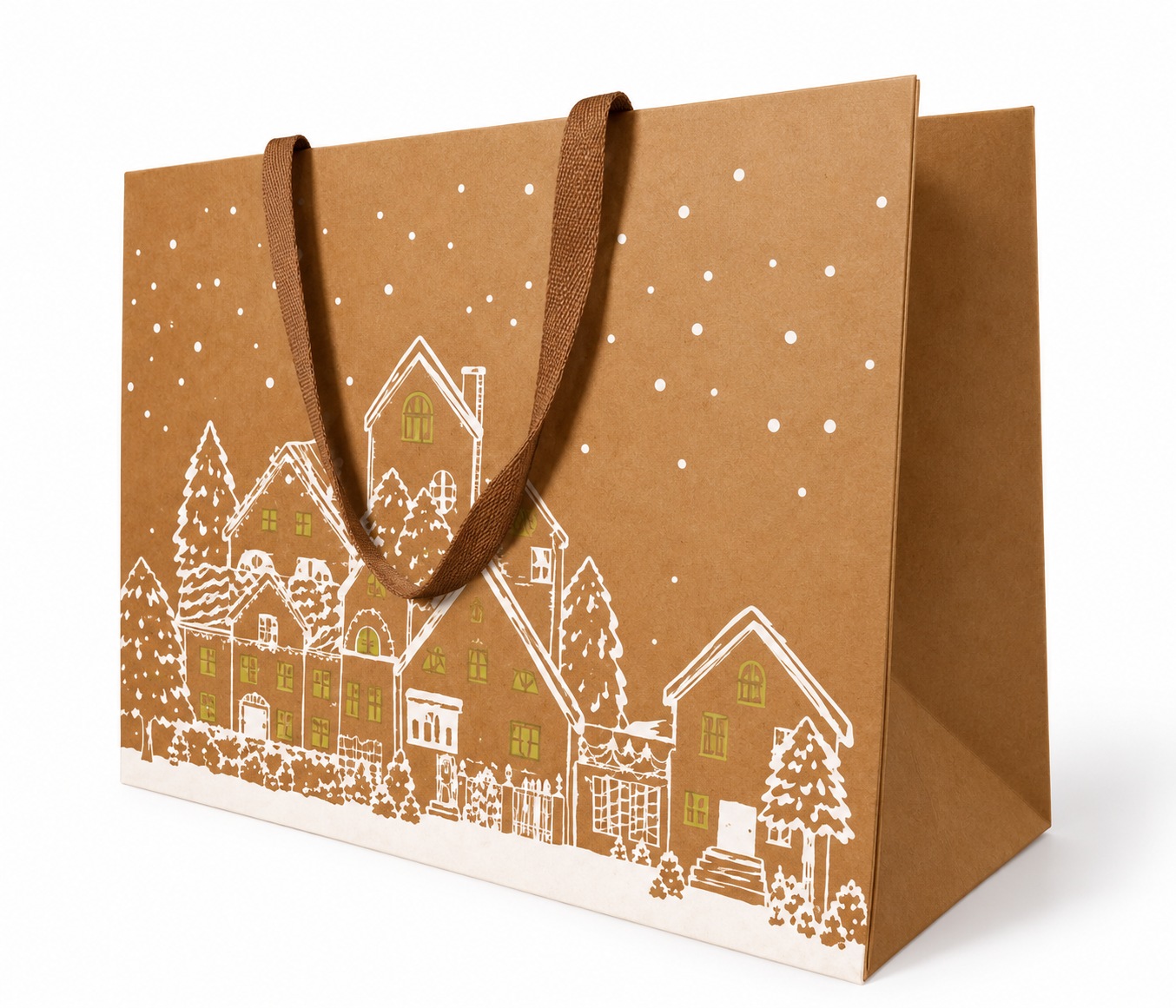 Xmas. Buste Sylvestre 25x10h22cm 10pz - Natural
