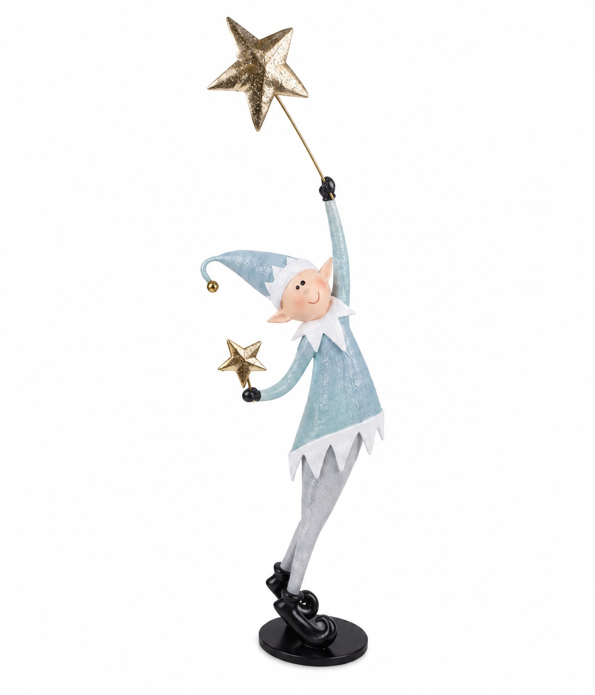 Xmas. Folletto Natale H.88cm Con Stella - Tiffany