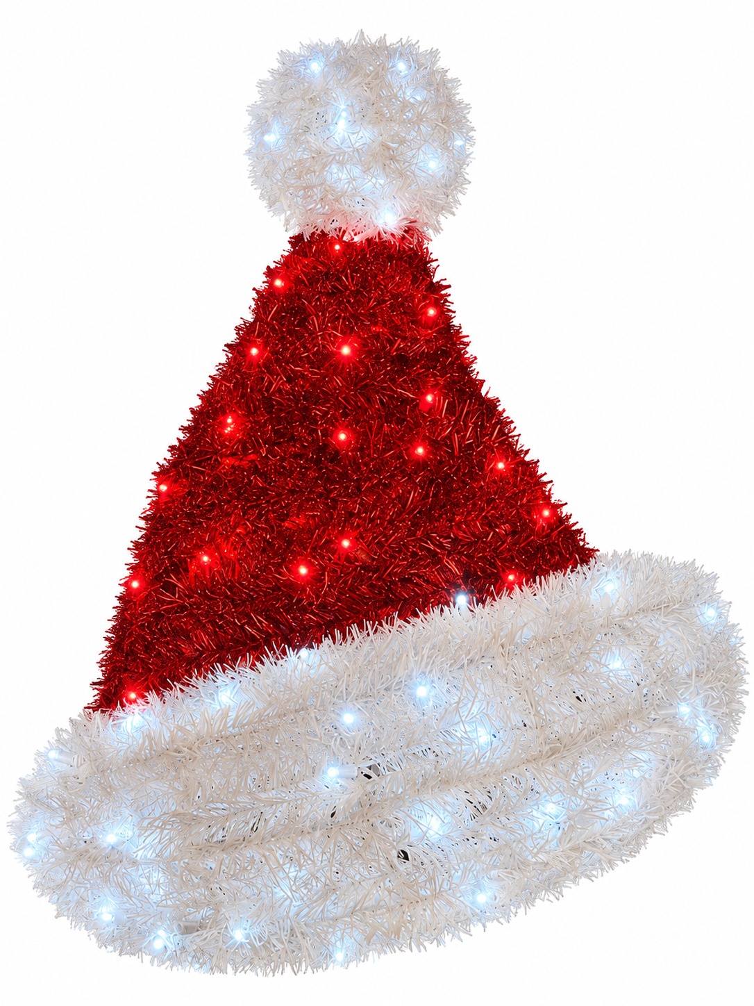 Xmas. Cappello B. Natale Led Da Parete 75x37x90cm
