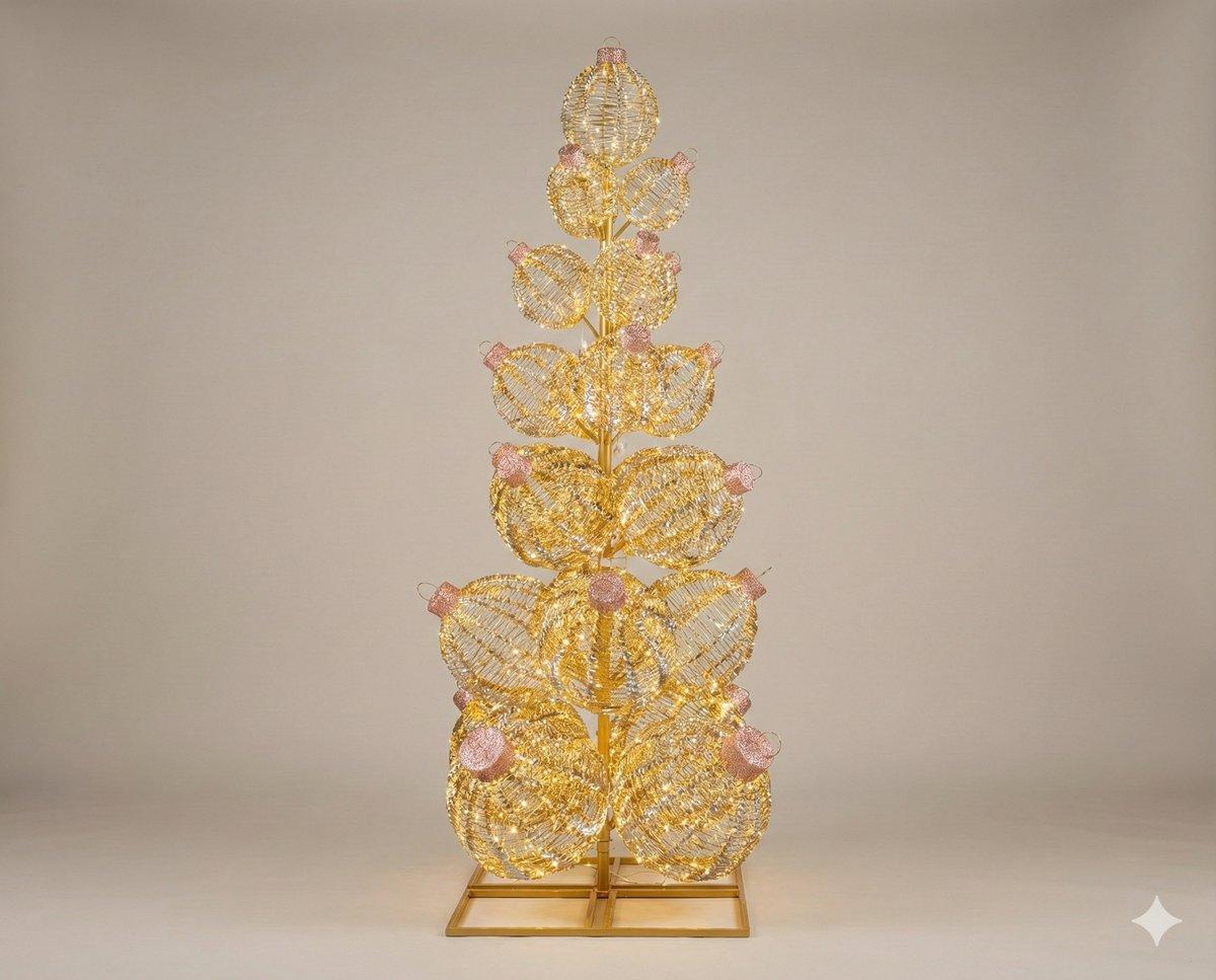 Xmas. Albero Strutt. 23sfere 1600led 180x180x340cm