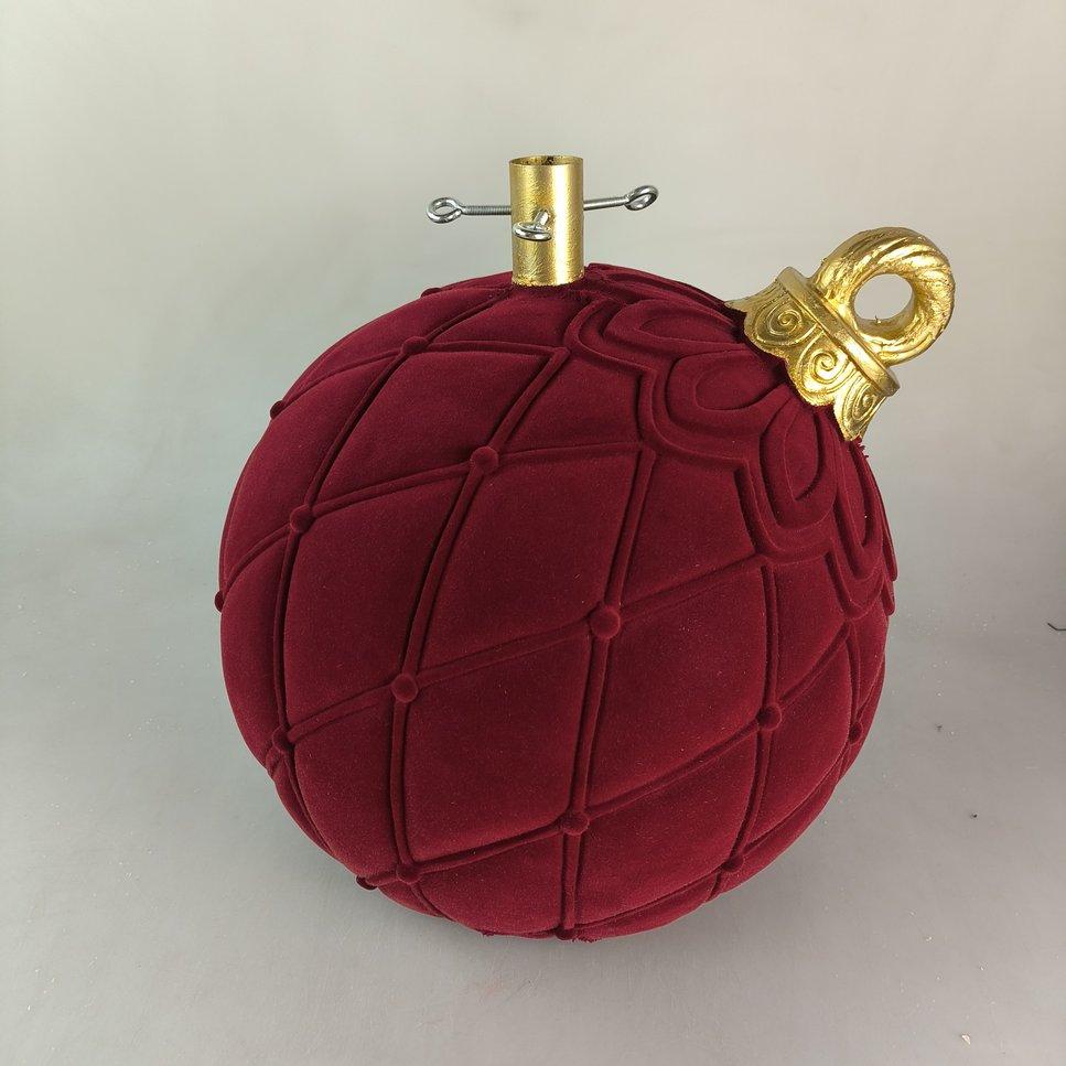 Xmas. Base Albero Sfera Velluto 42x40x43cm - Bord.