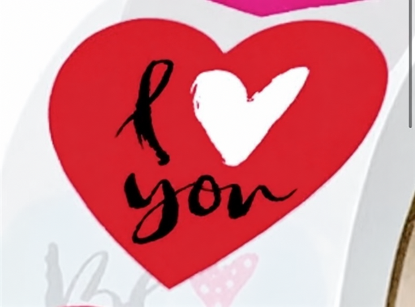 Deco. Stickers I Love You 3.5cm - 500pz