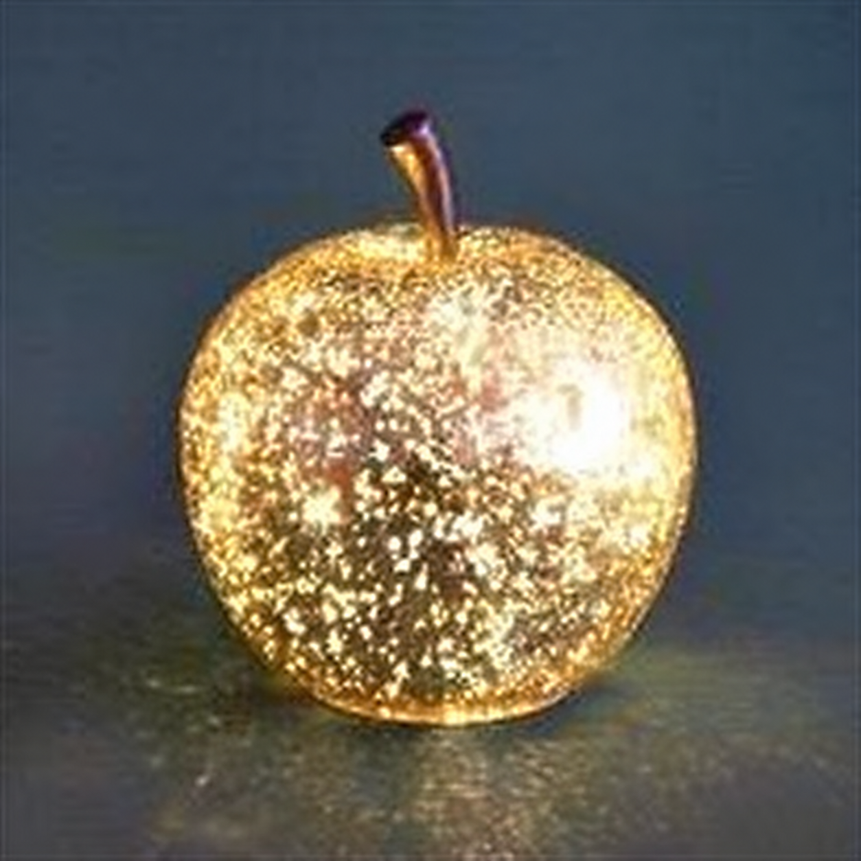 Xmas. Mela Vetro D.24cm 40 Led - Gold