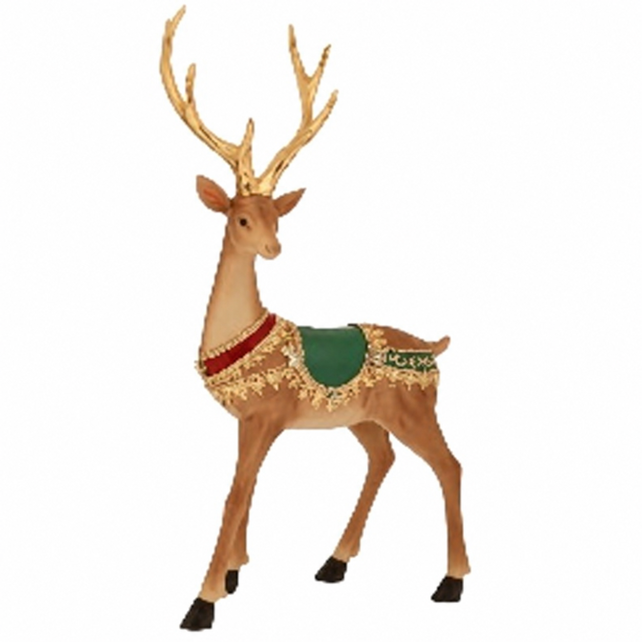 Xmas. Renna In Resina 21x9x37cm - Green