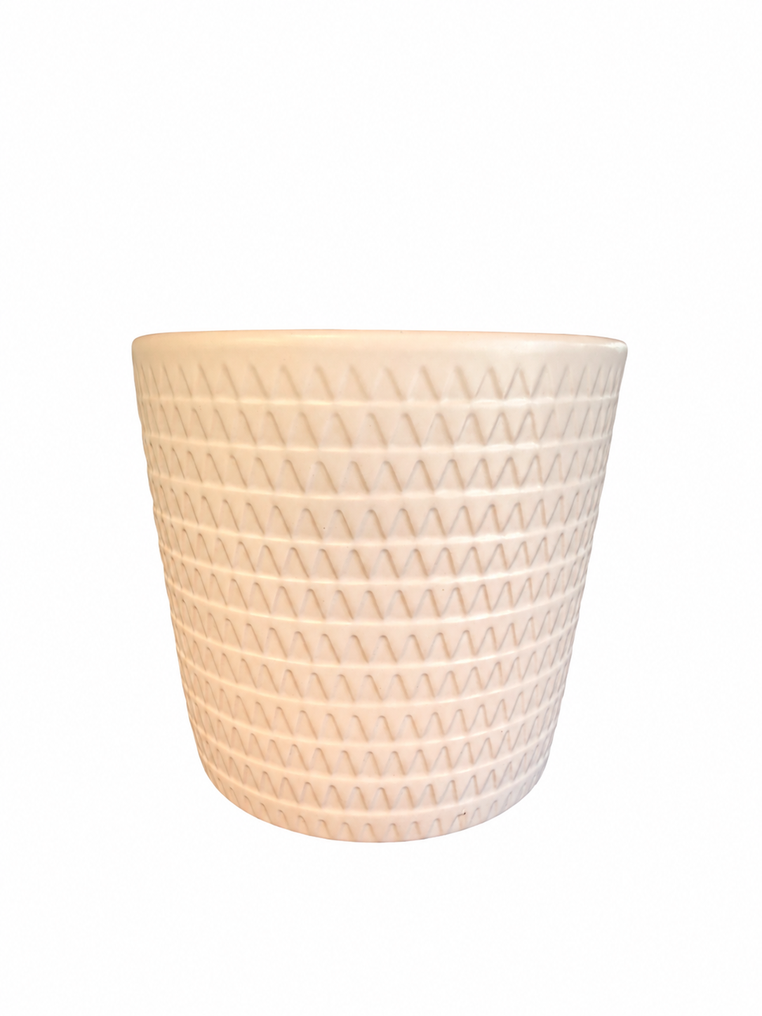 Vasi Ceramica. Rosa Con Greche D.15 H.15cm