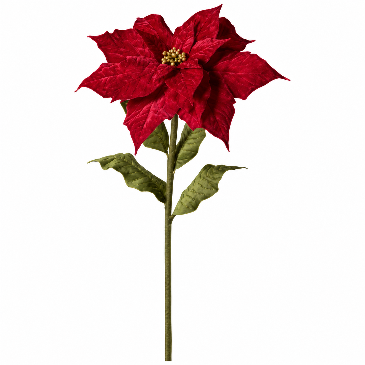 Xmas. Ramo St.natale Velluto 70x70x150cm - Red