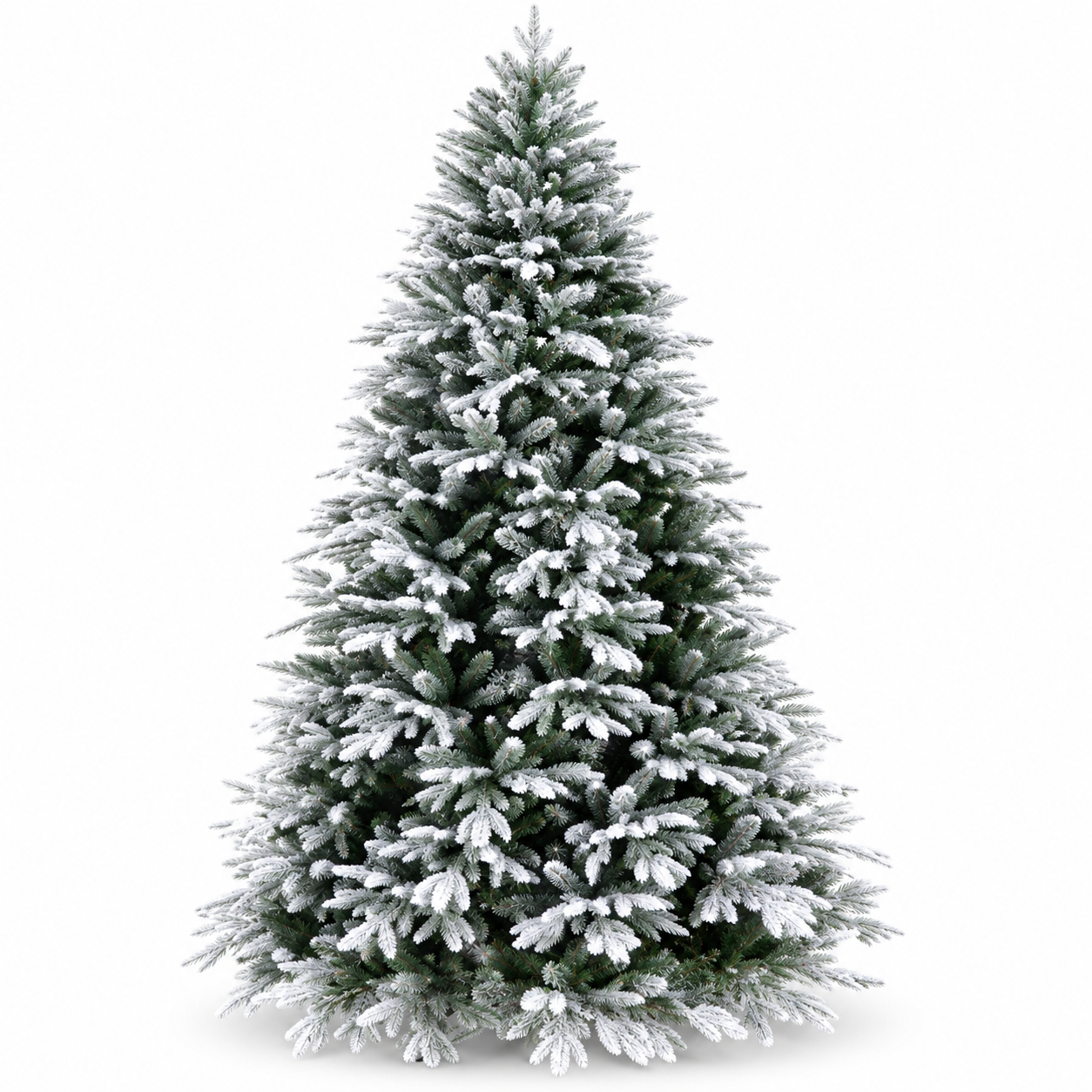 Xmas. Albero Natale Abete Innevato 240cm Pe + Pvc