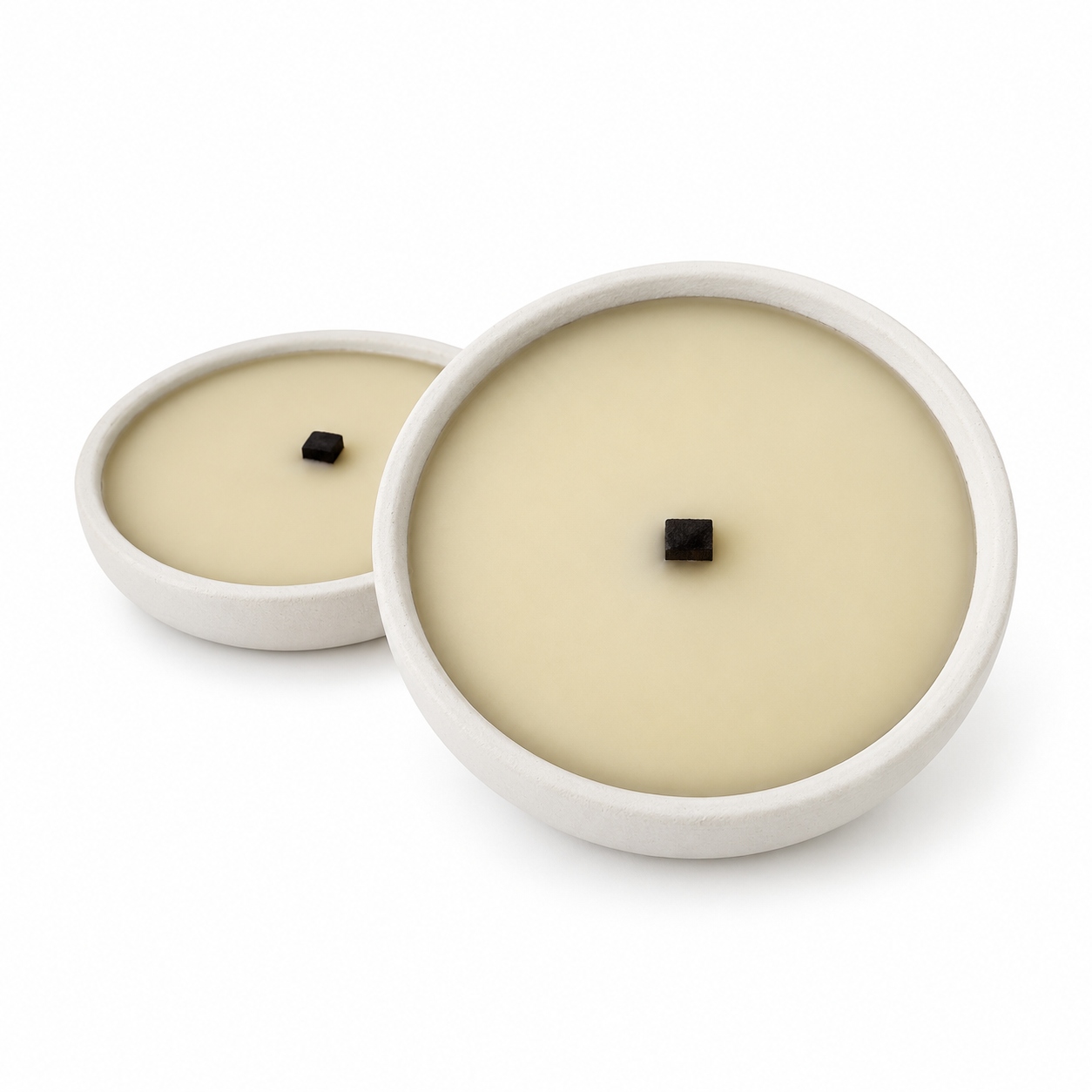 Candele. Fiaccola Coccio D.17cm - Bianco